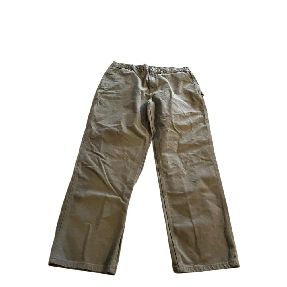Carhartt Carpenter‎ Work Pants Mens 44x34 Dungaree Fit B11-DES  Desert Color